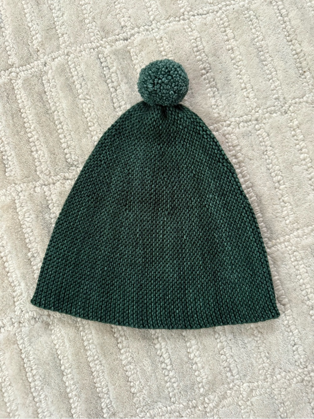 Misha And Puff Kids Pom Beanie in Forest Green
